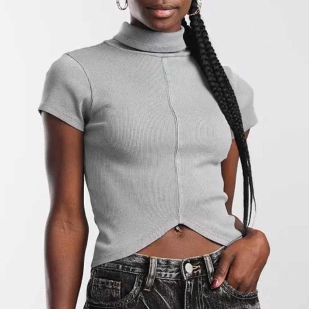 Gilded Intent - Ribbed Turtleneck Tee